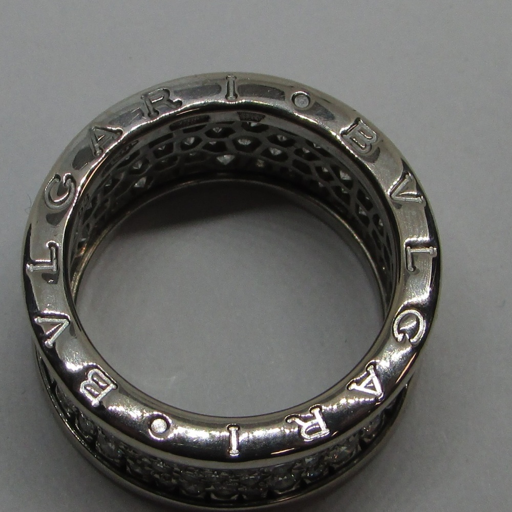 BULGARI B.zero1 diamond ring 18kt WHITE GOLD